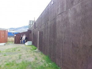 Back wall renovations "before" shots