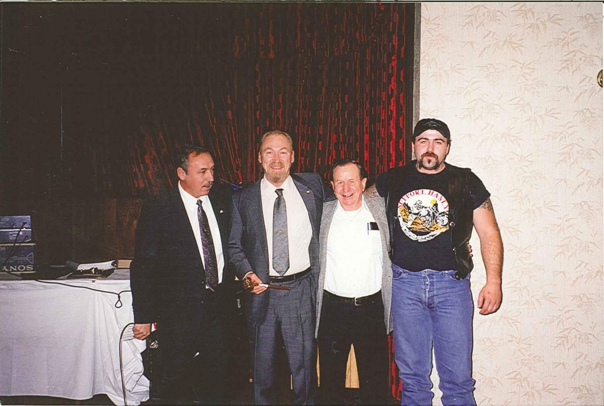 Wayne deDelley and three generations of Rusks: Murray Rusk, Lou Rusk, Shane Rusk