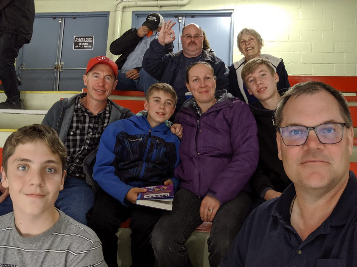 IBEW 993 Members and Family Enjoying a Kamloops Storm Hockey Game