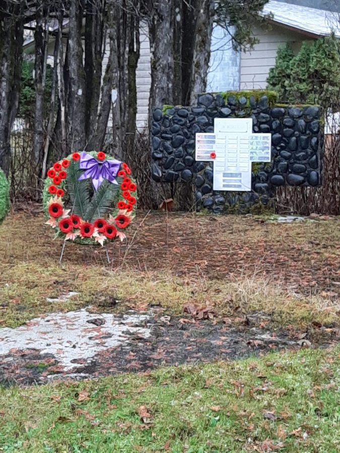 Remembrance Day Wreath in Kemano
