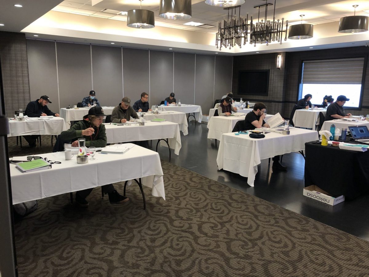 Photos from the First Two Days of an FSR Code Course Held at the Delta Hotel in Kamloops on Oct 31, 2020 and Nov. 01, 2020