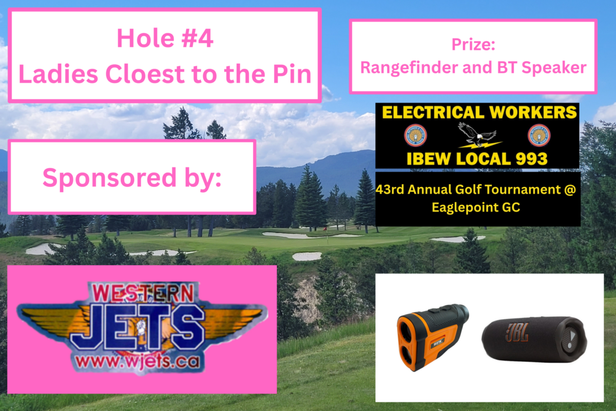 hole #4 ladies cloest to the pin